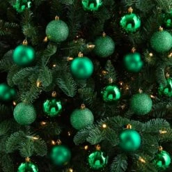 30ct. 2.5" Green Shatterproof Christmas Ornaments -Michaels Store D479039S 4