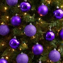 20ct. 3" Purple Shatterproof Christmas Ornaments -Michaels Store D479048S 4