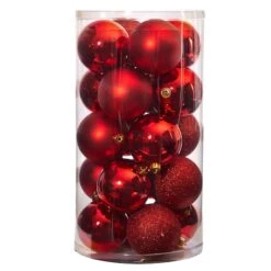 20ct. 3" Red Shatterproof Christmas Ornaments -Michaels Store D479049S 3