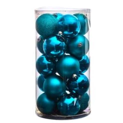 20ct. 3" Teal Shatterproof Christmas Ornaments -Michaels Store D479051S 3