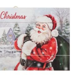 Glitzhome® 24" LED Wooden Santa Wall Décor -Michaels Store D479422S 5