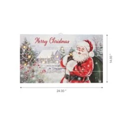Glitzhome® 24" LED Wooden Santa Wall Décor -Michaels Store D479422S 7