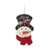 Glitzhome® 19" Lighted Snowman Wall Décor