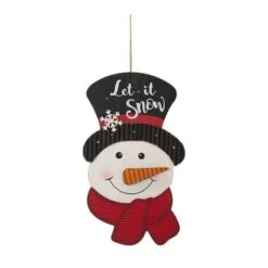 Glitzhome® 19" Lighted Snowman Wall Décor 12 Glitzhome® 19" Lighted Snowman Wall Décor -Michaels Store D479425S 4