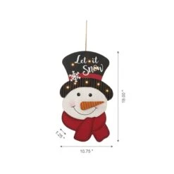 Glitzhome® 19" Lighted Snowman Wall Décor 14 Glitzhome® 19" Lighted Snowman Wall Décor -Michaels Store D479425S 6