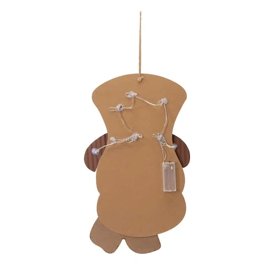 Glitzhome® 19" Lighted Snowman Wall Décor 8 Glitzhome® 19" Lighted Snowman Wall Décor - Image 8