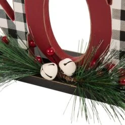Glitzhome® Christmas Plaid Joy & Noel Table Décor Set -Michaels Store D479426S 3