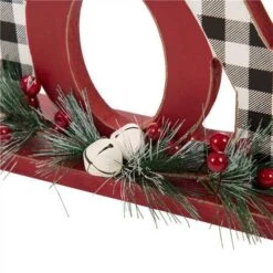 Glitzhome® Christmas Plaid Joy & Noel Table Décor Set -Michaels Store D479426S 5