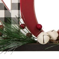 Glitzhome® Christmas Plaid Joy & Noel Table Décor Set -Michaels Store D479426S 6