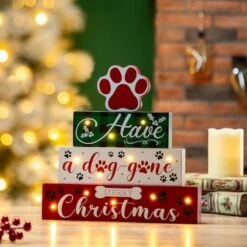 Glitzhome® 12" LED Lighted Pet Block Word Sign -Michaels Store D479431S 2