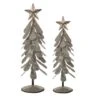 Glitzhome® Galvanized Metal Christmas Tree Table Décor Set