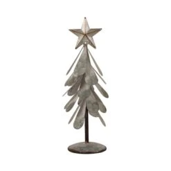 Glitzhome® Galvanized Metal Christmas Tree Table Décor Set -Michaels Store D479432S 5