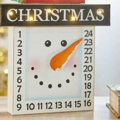 Glitzhome® 15" LED Christmas Snowman Countdown Décor -Michaels Store D479443S 4