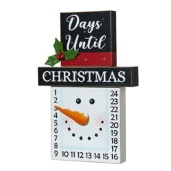 Glitzhome® 15" LED Christmas Snowman Countdown Décor -Michaels Store D479443S 5