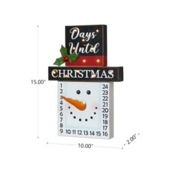 Glitzhome® 15" LED Christmas Snowman Countdown Décor -Michaels Store D479443S 6