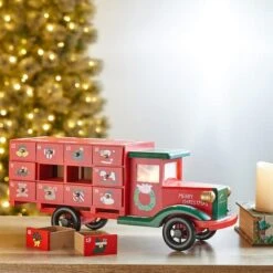 Glitzhome® 14.5" Christmas Truck Countdown Décor 12 Glitzhome® 14.5" Christmas Truck Countdown Décor -Michaels Store D479444S 3