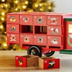 Glitzhome® 14.5" Christmas Truck Countdown Décor 13 Glitzhome® 14.5" Christmas Truck Countdown Décor -Michaels Store D479444S 4