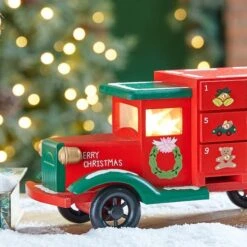 Glitzhome® 14.5" Christmas Truck Countdown Décor 14 Glitzhome® 14.5" Christmas Truck Countdown Décor -Michaels Store D479444S 5