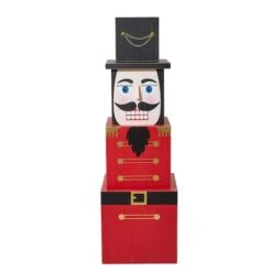 Glitzhome® 36" Wooden Block Nutcracker Porch Décor 14 Glitzhome® 36" Wooden Block Nutcracker Porch Décor -Michaels Store D479475S 5