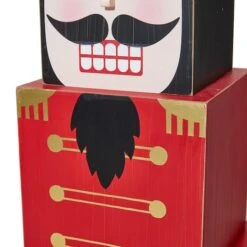Glitzhome® 36" Wooden Block Nutcracker Porch Décor 17 Glitzhome® 36" Wooden Block Nutcracker Porch Décor -Michaels Store D479475S 8