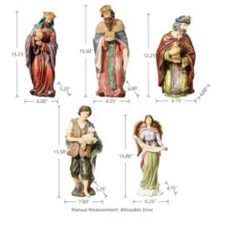 Glitzhome® 16" Oversized Nativity Figurine Set -Michaels Store D479480S 5