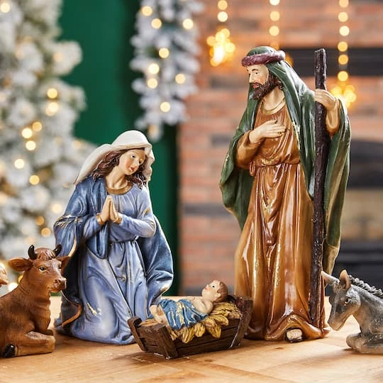 Glitzhome® 10" Nativity Figurine Set 4 Glitzhome® 10" Nativity Figurine Set - Image 4
