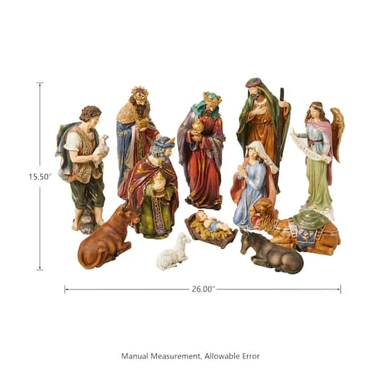 Glitzhome® 10" Nativity Figurine Set 5 Glitzhome® 10" Nativity Figurine Set - Image 5
