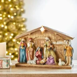 Glitzhome® 9" Nativity Décor -Michaels Store D479485S 2