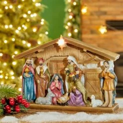 Glitzhome® 9" Nativity Décor -Michaels Store D479485S 3
