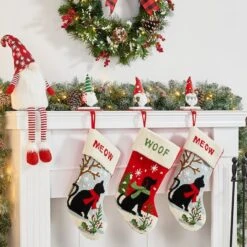 Glitzhome® 7" Gnomes Stocking Holder Set -Michaels Store D479499S 3
