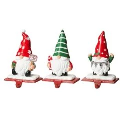 Glitzhome® 7" Gnomes Stocking Holder Set -Michaels Store D479499S 5
