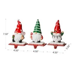 Glitzhome® 7" Gnomes Stocking Holder Set -Michaels Store D479499S 6