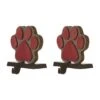 Glitzhome® Paw Print Christmas Stocking Holder Set