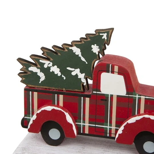 Glitzhome® Red Truck Stocking Holder Set 7 Glitzhome® Red Truck Stocking Holder Set - Image 7