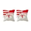 Glitzhome® Hooked 3D Santa Throw Pillow Set