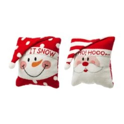 Glitzhome® Hooked 3D Santa & Snowman Throw Pillow Set 16 Glitzhome® Hooked 3D Santa & Snowman Throw Pillow Set -Michaels Store D479533S 7