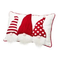 Glitzhome® 3D Heavy Cotton Knitted Gnome Throw Pillow -Michaels Store D479544S 5