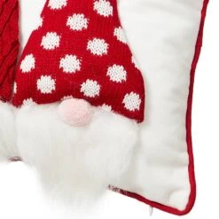 Glitzhome® 3D Heavy Cotton Knitted Gnome Throw Pillow -Michaels Store D479544S 6
