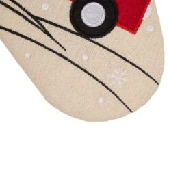 Glitzhome® 21" Red Truck Embroidered Linen Stocking, Set Of 2 -Michaels Store D479588S 5