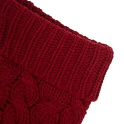 Glitzhome® 24" Red Knitted Polyester Christmas Stocking With Pom Pom, 2ct. -Michaels Store D479603S 5