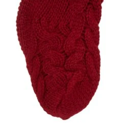 Glitzhome® 24" Red Knitted Polyester Christmas Stocking With Pom Pom, 2ct. -Michaels Store D479603S 6