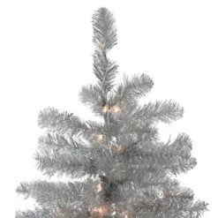 Northlight 7.5ft. Pre-Lit Full Metallic Tinsel Artificial Christmas Tree, Clear Lights -Michaels Store D489949S 2