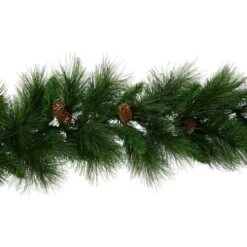 Northlight 9ft. Artificial White Valley Pine With Pine Cones Garland -Michaels Store D491008S 15