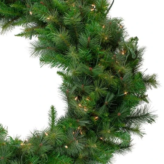 Northlight 60" Pre-Lit Artificial Canyon Pine Wreath 7 Northlight 60" Pre-Lit Artificial Canyon Pine Wreath - Image 7