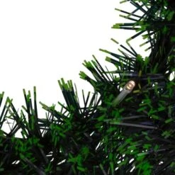 Northlight 17" Pre-Lit LED Green Tinsel Artificial Wreath With Bow -Michaels Store D491024S 5