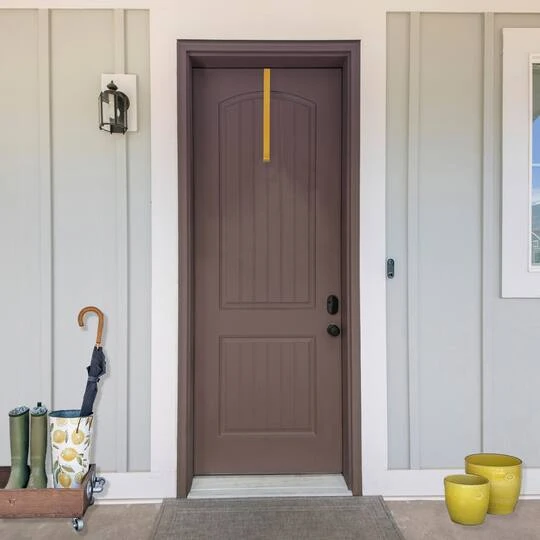 Northlight 14" Matte Gold Over The Door Christmas Wreath Hanger 6 Northlight 14" Matte Gold Over The Door Christmas Wreath Hanger - Image 6