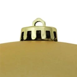 Northlight 8" Vegas Gold Matte Shatterproof Ball Ornament 6 Northlight 8" Vegas Gold Matte Shatterproof Ball Ornament -Michaels Store D491043S 2