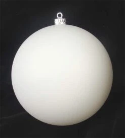 Northlight 6" Winter White Matte Shatterproof Ball Ornament 5 Northlight 6" Winter White Matte Shatterproof Ball Ornament -Michaels Store D491045S 2