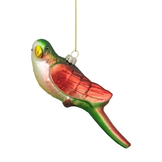 Northlight Yellow And Red Matte Parrot Glass Ornament 2 Northlight Yellow And Red Matte Parrot Glass Ornament - Image 2