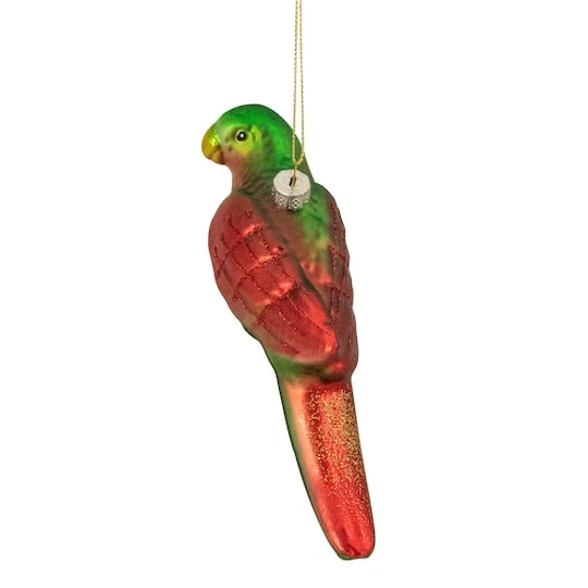 Northlight Yellow And Red Matte Parrot Glass Ornament 3 Northlight Yellow And Red Matte Parrot Glass Ornament - Image 3
